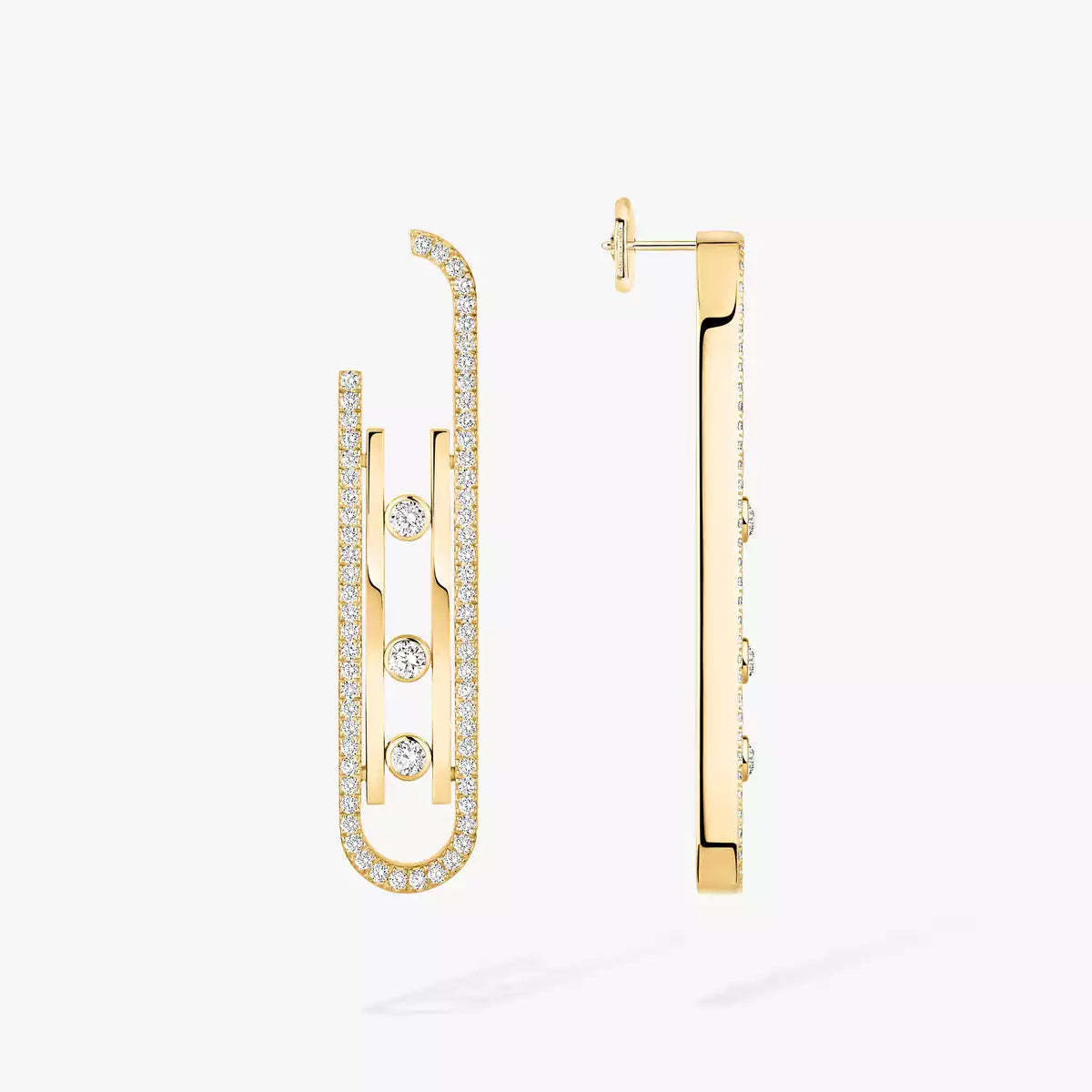 [Polaidi Jewelry]Diamond Pendant Earrings Move 10Th