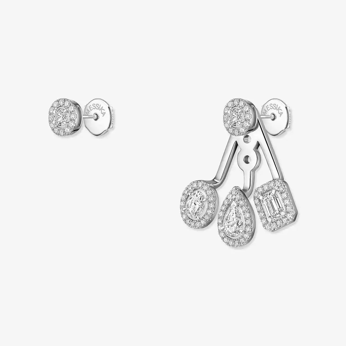 [Polaidi Jewelry] My Twin Trio  Diamond Earrings