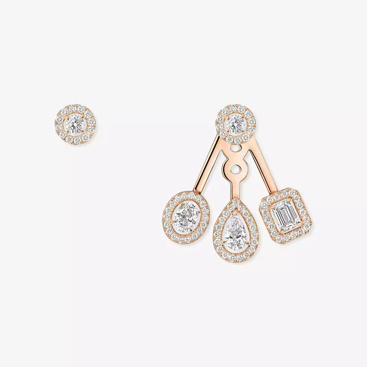 [Polaidi Jewelry] My Twin Trio  Diamond Earrings