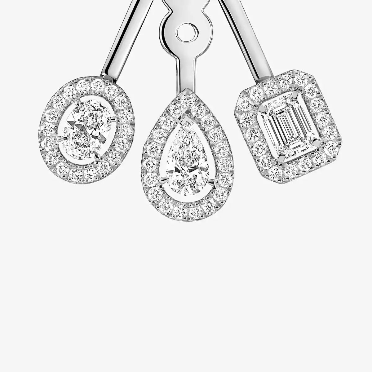 [Polaidi Jewelry] My Twin Trio  Diamond Earrings