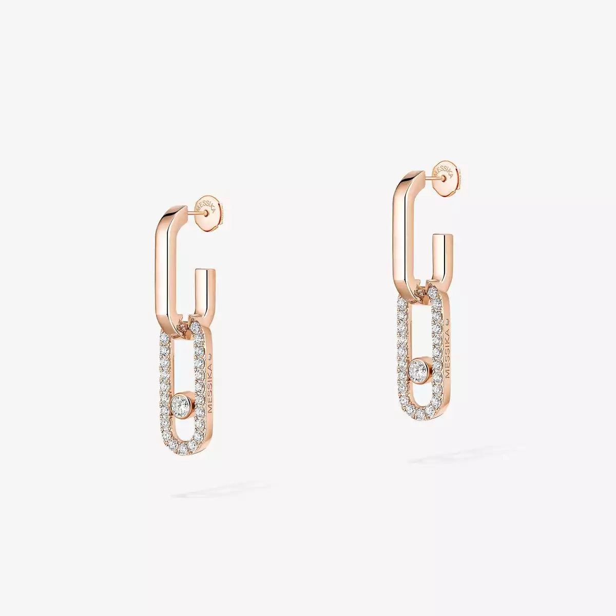 [Polaidi Jewelry]Move Link Diamant-Ohrringe