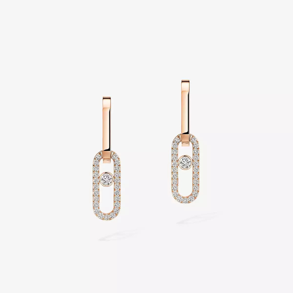 [Polaidi Jewelry]Move Link Diamant-Ohrringe