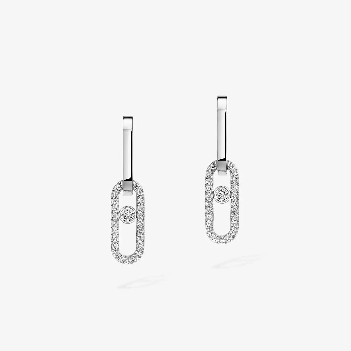 [Polaidi Jewelry]Move Link Diamant-Ohrringe