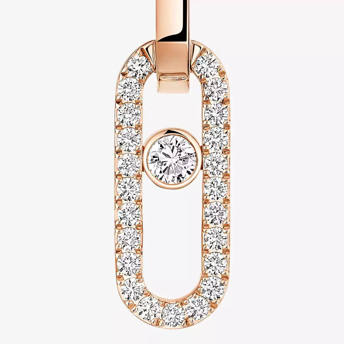 [Polaidi Jewelry]Move Link Diamant-Ohrringe