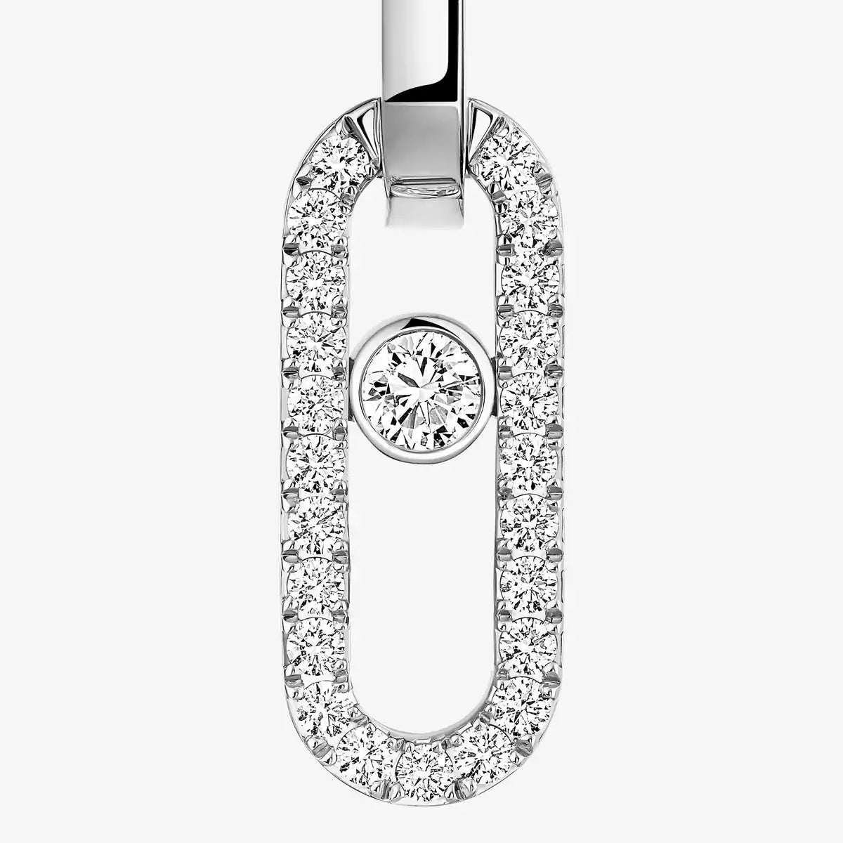 [Polaidi Jewelry]Move Link Diamant-Ohrringe