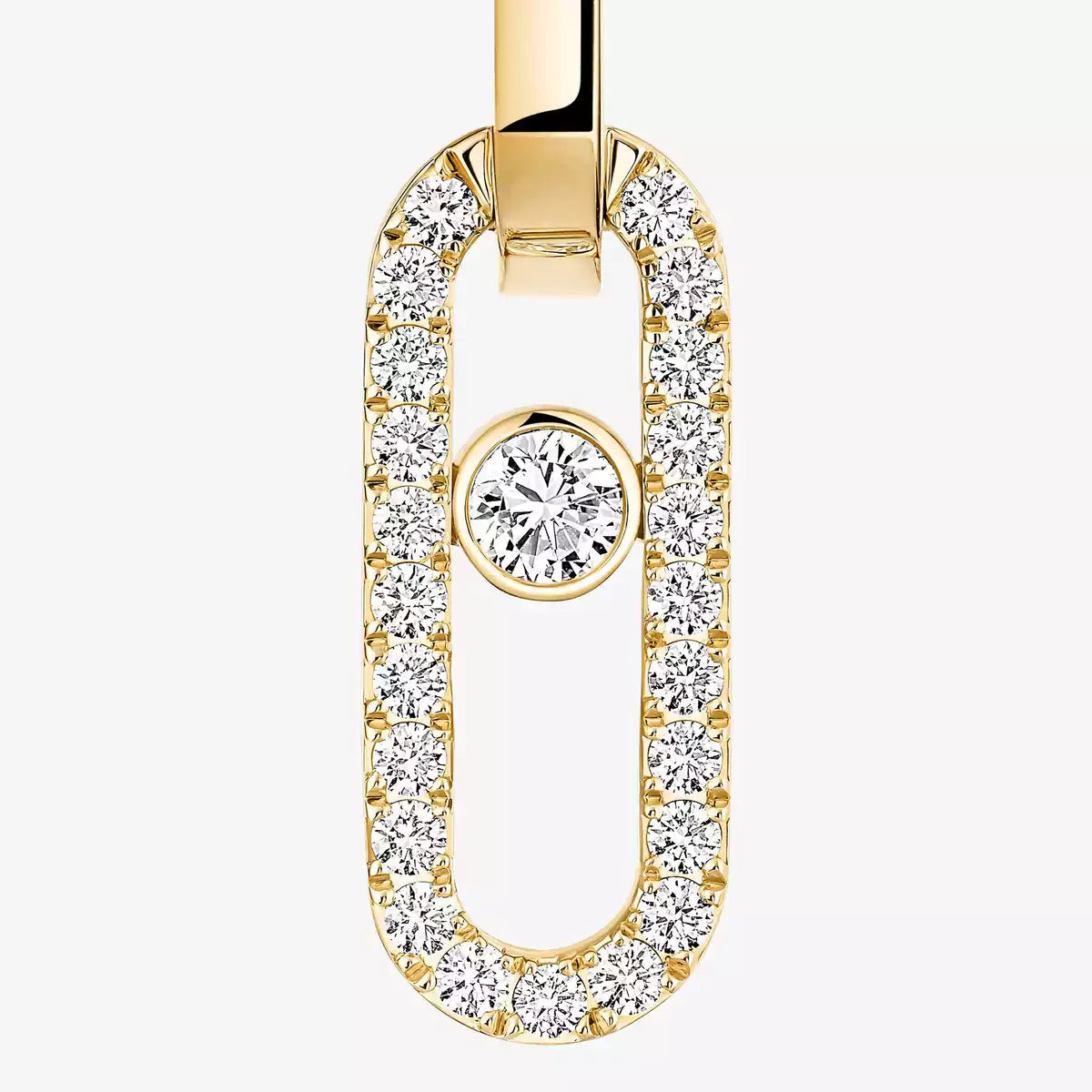 [Polaidi Jewelry]Move Link Diamant-Ohrringe