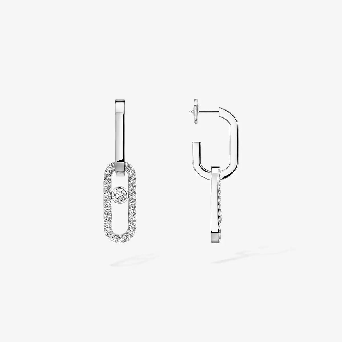 [Polaidi Jewelry]Move Link Diamant-Ohrringe