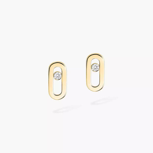 [Polaidi Jewelry]Move Uno Diamond Stud Earrings