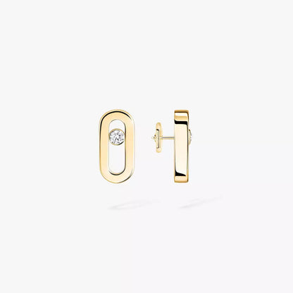 [Polaidi Jewelry]Move Uno Diamond Stud Earrings