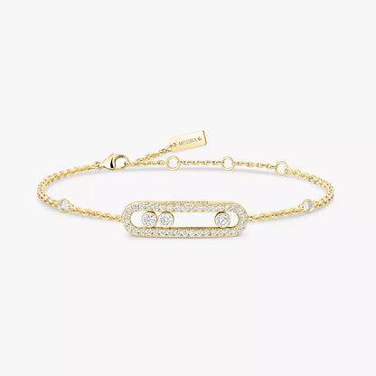 [Polaidi Jewelry]Pav¨¦ Baby Move Diamond Bracelet