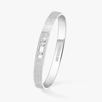 [Polaidi Jewelry]Move Noa Cisel¨¦ half pav¨¦ bangle