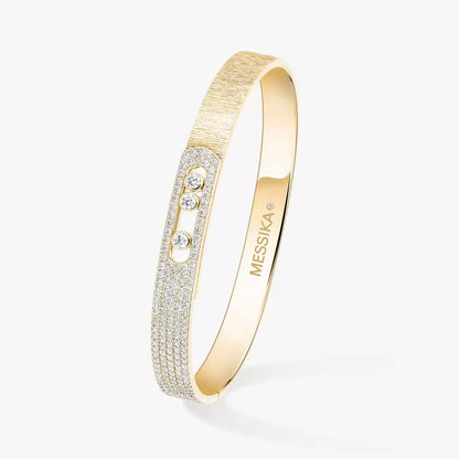 [Polaidi Jewelry]Move Noa Cisel¨¦ half pav¨¦ bangle