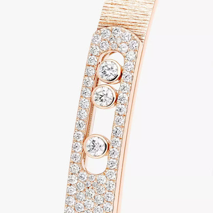 [Polaidi Jewelry]Noa Ciselé Halbpavé-Armreif