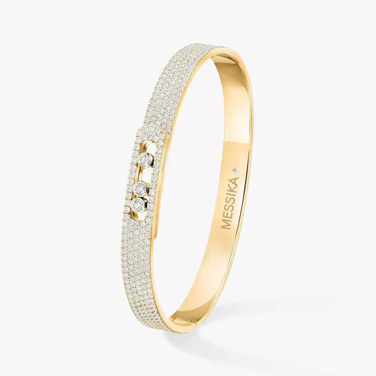 [Polaidi Jewelry]Move Noa Full Pavé Diamond Bangle Bracelet
