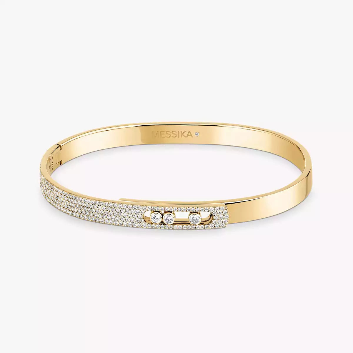 [Polaidi Jewelry]Move Noa Rose Gold Pav¨¦ Diamond Bangle Bracelet
