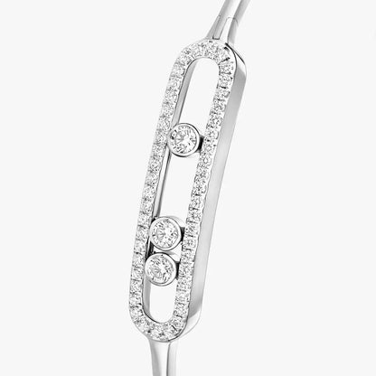 [Polaidi Jewelry]Move Pav¨¦ Diamond Bangle Bracelet M
