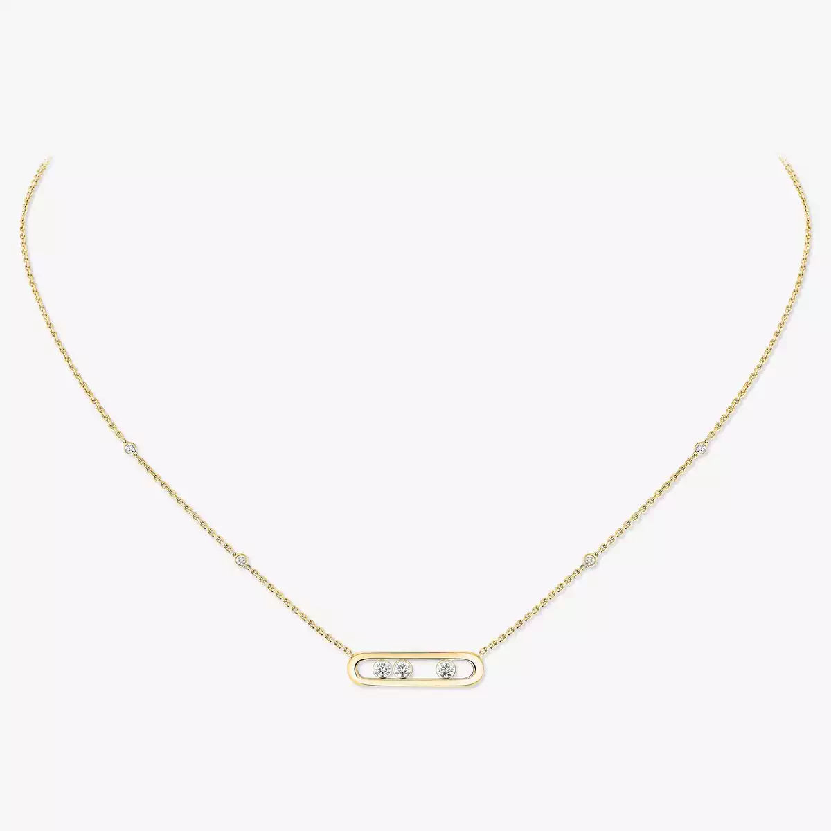 [Polaidi Jewelry] Baby Move Gold Diamond Necklace