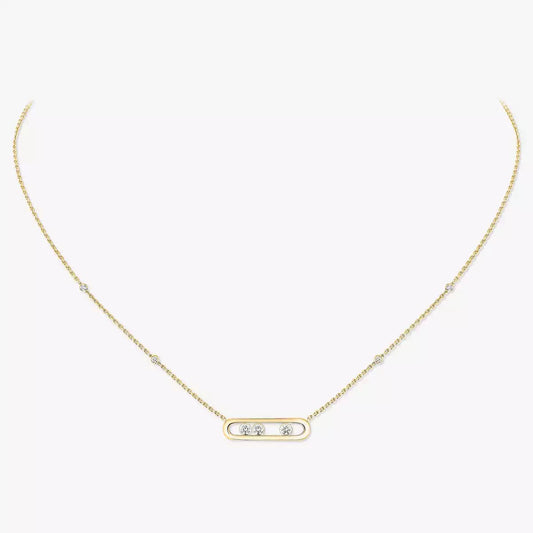 [Polaidi Jewelry] Baby Move Gold Diamond Necklace