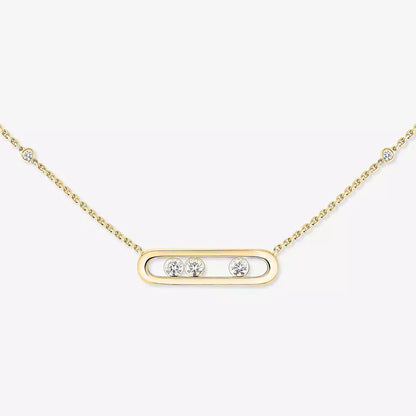 [Polaidi Jewelry] Baby Move Gold Diamond Necklace