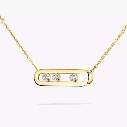 [Polaidi Jewelry] Baby Move Gold Diamond Necklace