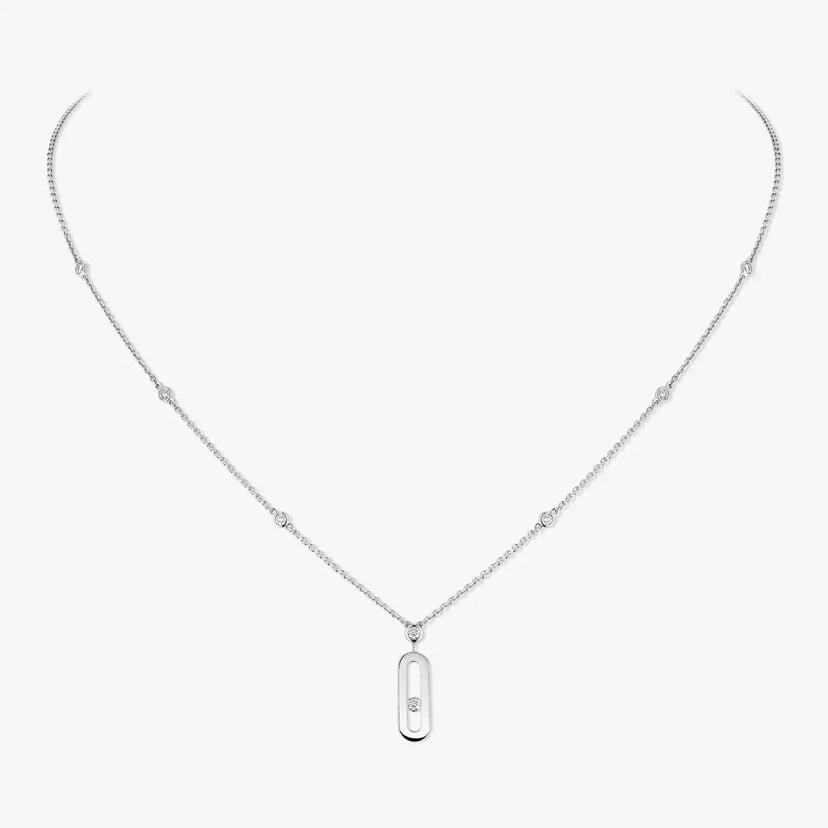 [Polaidi Jewelry] Move Uno Gold Diamond Long Necklace
