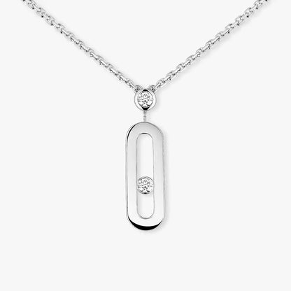 [Polaidi Jewelry] Move Uno Gold Diamond Long Necklace