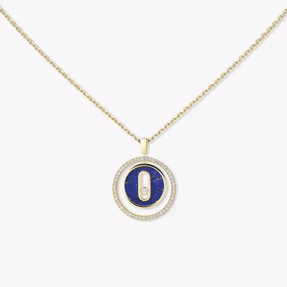 [Polaidi Jewelry]Lucky Move Diamant-Halskette aus Roségold und weißem Perlmutt
