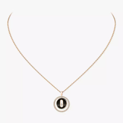 [Polaidi Jewelry]Lucky Move Diamond Necklace in Rose Gold and White Mother-of-Pearl