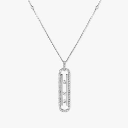 [Polaidi Jewelry]Diamant-Halskette Move 10th