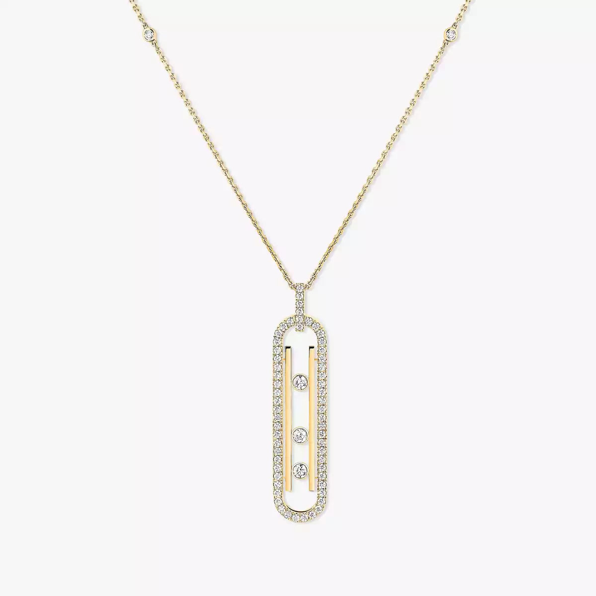 [Polaidi Jewelry]Diamant-Halskette Move 10th