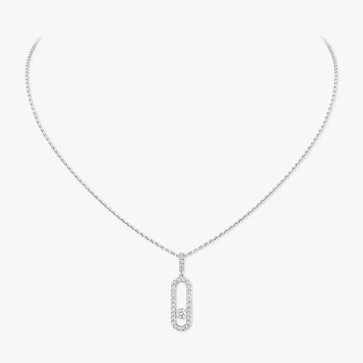 [Polaidi Jewelry]Move Uno Diamond Necklace in Rose Gold