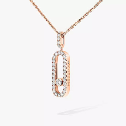 [Polaidi Jewelry]Move Uno Diamond Necklace in Rose Gold