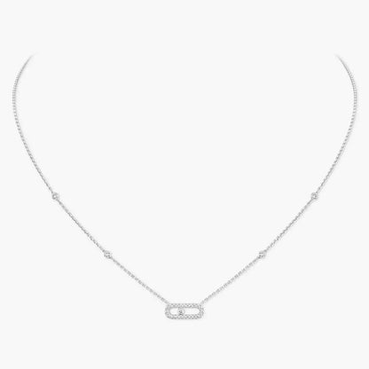 [Polaidi Jewelry]Diamond Necklace Move Uno