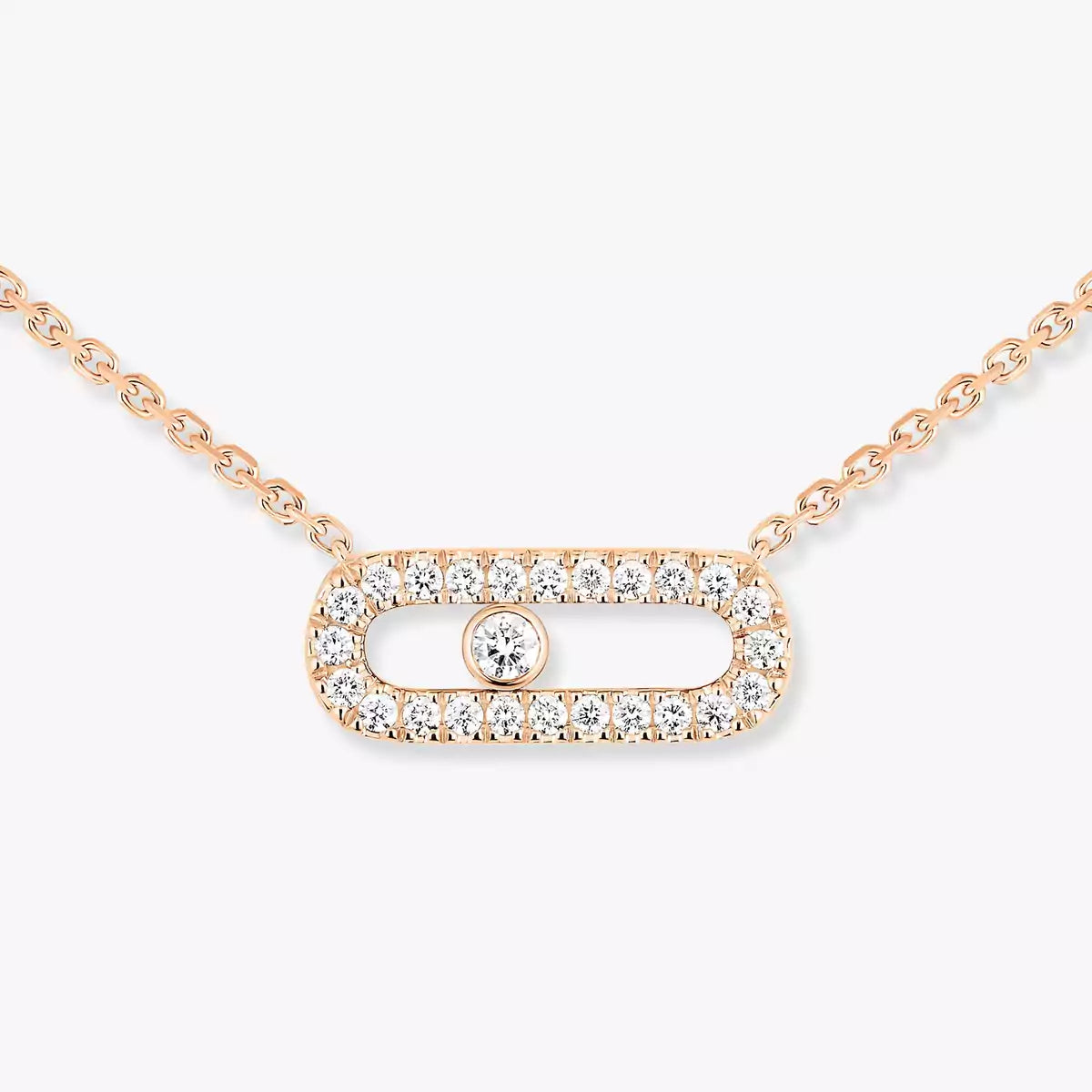 [Polaidi Jewelry]Diamond Necklace Move Uno