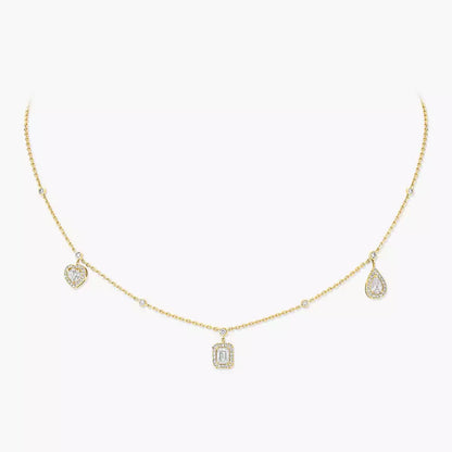 [Polaidi Jewelry]My Twin Diamantcollier in Silber