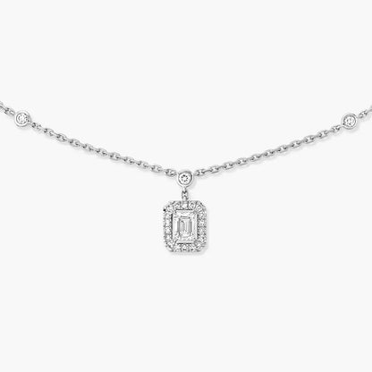 [Polaidi Jewelry]My Twin Diamond Necklace in Silver