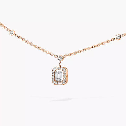[Polaidi Jewelry]My Twin Diamond Necklace in Silver