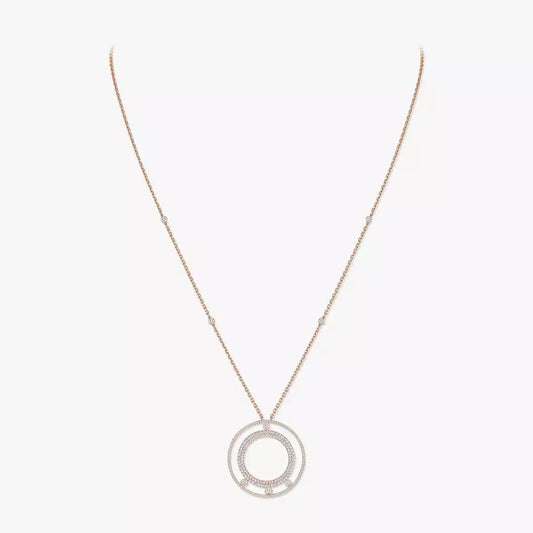 [Polaidi Jewelry]Move Romane Long Pave_-Set Diamond Necklace