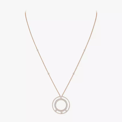 [Polaidi Jewelry]Move Romane langes Pave_-Diamantcollier