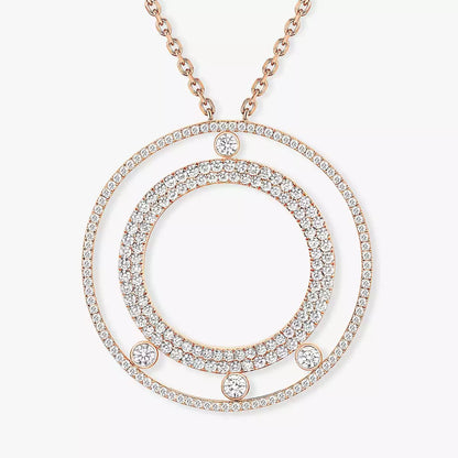 [Polaidi Jewelry]Move Romane langes Pave_-Diamantcollier