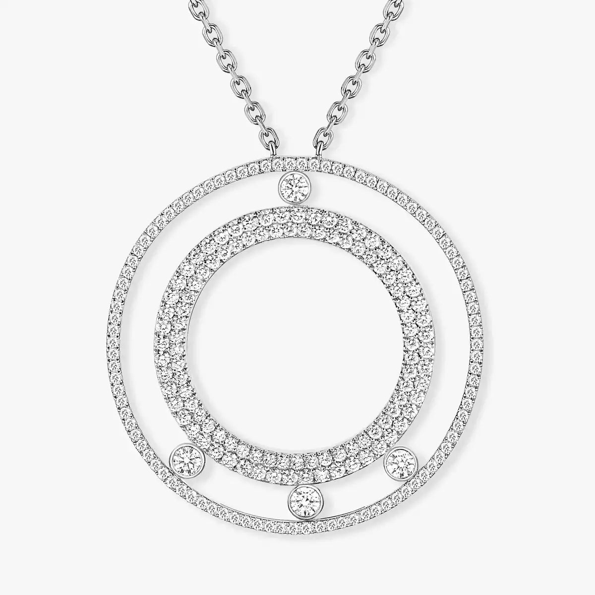 [Polaidi Jewelry]Move Romane langes Pave_-Diamantcollier