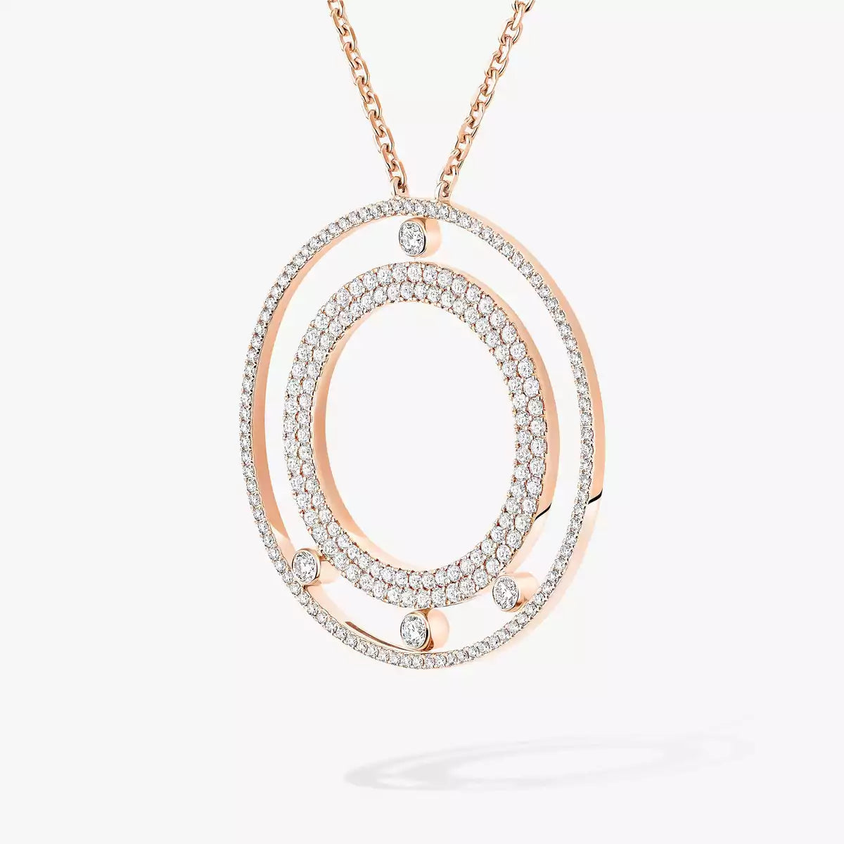[Polaidi Jewelry]Move Romane langes Pave_-Diamantcollier