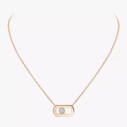 [Polaidi Jewelry]So Move Diamant Halskette in Gold