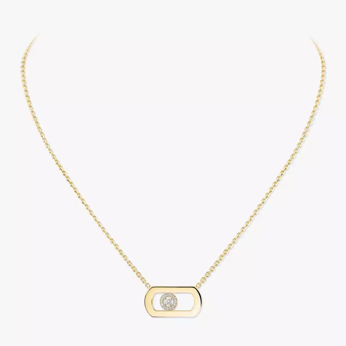 [Polaidi Jewelry]So Move Diamond Necklace in Gold