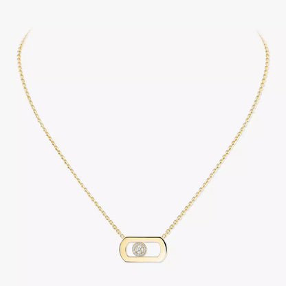 [Polaidi Jewelry]So Move Diamant Halskette in Gold