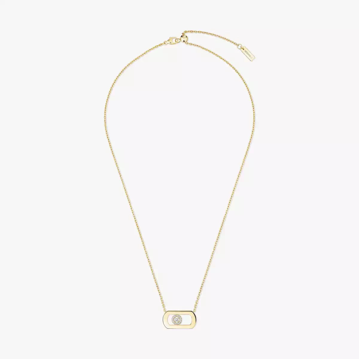 [Polaidi Jewelry]So Move Diamant Halskette in Gold