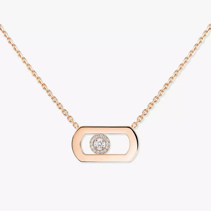 [Polaidi Jewelry]So Move Diamant Halskette in Gold