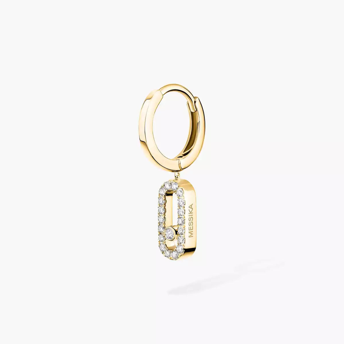 [Polaidi Jewelry]Move Uno Single Diamond Creolen-Ohrring