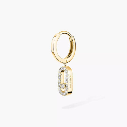 [Polaidi Jewelry]Move Uno Single Diamond Creolen-Ohrring