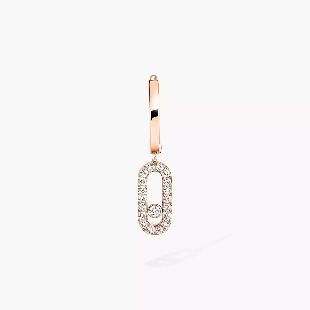 [Polaidi Jewelry]Move Uno Single Diamond Hoop Earring